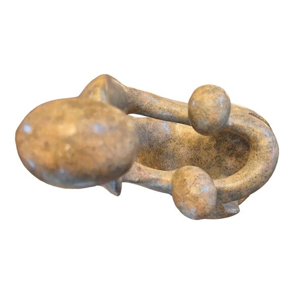 Shona Hand Carved Ukama Family Sculpture Serpentine Stone Art Zimbabwe Africa - Picture 5 of 8